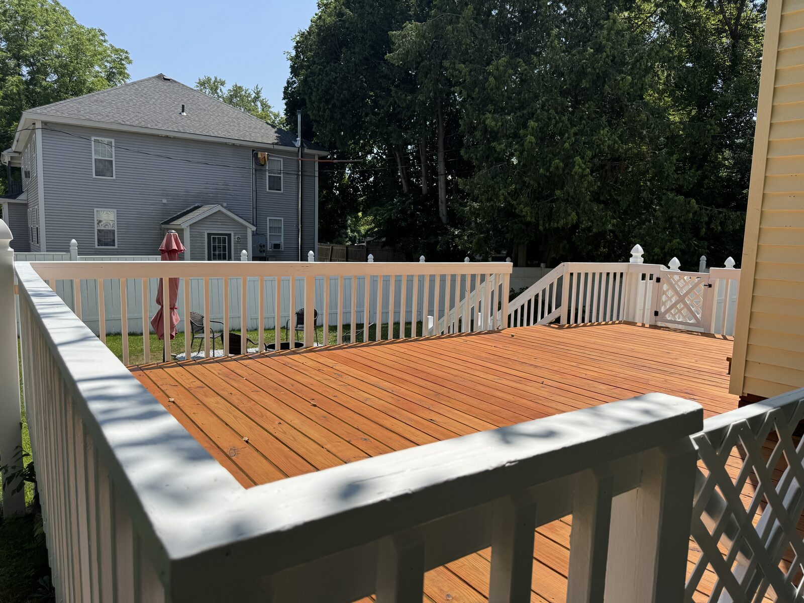 Finished backyard deck build